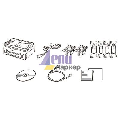 Мастилоструйно многофункционално устройство Canon PIXMA G4411 All-In-One, Fax, Black