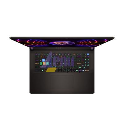 Лаптоп MSI Vector GP78 HX 13VI, i9-13980HX (24C/32T, 36 MB, up to 5.60 GHz), 17" QHD+(2560x1600), 240Hz, 100% DCI-P3 IPS-level, RTX 4090 16GB GDDR6 w/MUX, 32GB DDR5 (2x16GB 5600), 2TB NVMe SSD, HM770, WiFi 6E, Per-Key RGB KBD by SteelSeries, Windows 11 Ho