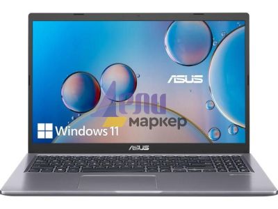 Лаптоп Asus VivoBook X515JA-BQ721W, Intel i7-1065G7 ,1.3 GHz (8M Cache, up to 3.9 GHz,) 15.6 FHD(1920x1080), DDR4 16GB(8ON BD.),512G PCIEG3 SSD, Windows 11,Slate Grey