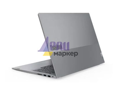 Лаптоп Lenovo ThinkBook 16 G6 Intel Core i7-13700H (up to 5.0GHz, 24MB), 32GB(16+16) DDR5 5200MHz, 1TB SSD, 16" WUXGA (1920x1200) IPS AG, Intel Iris Xe Graphics, WLAN, BT, FHD&IR Cam, Backlit KB, Arctic Grey, Win11Pro, 3Y CCI