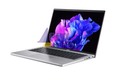 Лаптоп Acer Swift Go ,SFG14-71-773L, Core i7-13700H (up to 5.0GHz, 24MB), 14" 2.8K (2880 x 1800) OLED 400nit, SlimBezel, 16GB LPDDR5, 1024GB PCIe SSD, Intel UMA, WIFI 6E BT 5.0 INTEL Killer CNVi, Backlit KB, FPR, Win 11 PRO, Silver