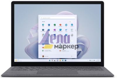 Лаптоп Microsoft Surface Laptop 5, Intel Core i5-1235U, 13.5" (2256 x 1504) PixelSense Display, Intel Iris Xe Graphics, 16GB RAM, 512GB SSD, Windows 11 Home, Platinum
