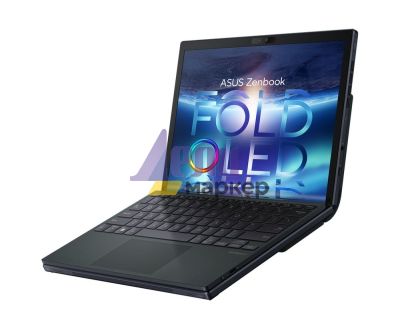 Лаптоп Asus Zenbook Fold OLED UX9702AA-FOLED-MD731X, Intel i7-1250U 1.1 GHz (8-core/12-thread, 12MB cache, up to 4.7 GHz),  17,3" 2560 x 1920 FOLED 4:3 aspect ratio, LPDDR5 16G (ON BD), 1TB PCIEG4 SSD, WiFi 6e, Win 11 Pro, Tech Black+Fury Gaming Chair Ave