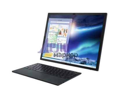 Лаптоп Asus Zenbook Fold OLED UX9702AA-FOLED-MD731X, Intel i7-1250U 1.1 GHz (8-core/12-thread, 12MB cache, up to 4.7 GHz),  17,3" 2560 x 1920 FOLED 4:3 aspect ratio, LPDDR5 16G (ON BD), 1TB PCIEG4 SSD, WiFi 6e, Win 11 Pro, Tech Black+Fury Gaming Chair Ave