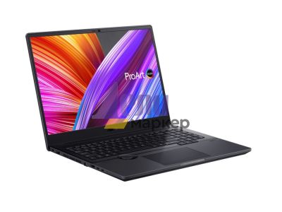 Лаптоп Asus ProArt Studiobook W7600Z3A-OLED-L961X, Intel Core i9-12900H, 2.5 GHz (24M Cache, up to 5.0 GHz, 6P+8E cores),16" 4K (3840 x 2400) OLED 16:10, DDR5 64 GB (32*2), 2TB PCIEG4, NVIDIA RTX A3000 12GB, WiFi 6e, Win 11 Pro, Mineral Black+Fury Gaming