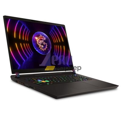 Лаптоп MSI Vector GP78 HX 13VH, i9-13980HX, 17" QHD+ (2560x1600), 240Hz, IPS-level, 32GB DDR5 (2x16GB 5600), 1TB NVMe SSD, RTX 4080 12G GDDR6, HM770, WiFi 6E, Windows 11 Home, 4 cell 90Whr, 2Y, Gray, RGB KBD+Fury Gaming Chair Avenger M+ Black-White