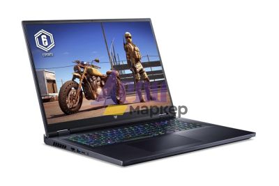 Лаптоп Acer Predator, PH18-71-949U, Intel Core i9-13900HX (up to 5.40GHz, 36MB), 18" WQXGA (2560x1600) IPS Mini Led 250Hz, 32GB DDR5 4800MHz, Raid 2x1024GB PCIe SSD, RTX 4080 12GB GDDR6, WIFI 6E BT INTEL Killer, Micro SD, FHD cam+mic, RGB-backlit Kb, Win
