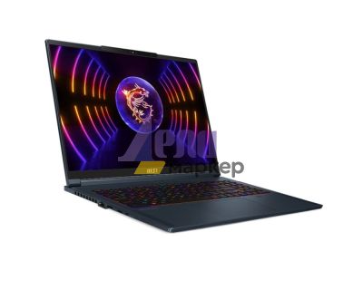 Лаптоп MSI Stealth 16 Studio A13VG, i7-13700H (14C/20T), 16" 16:10 QHD+(2560x1600), 240Hz, IPS, 32GB 5200MHz (16GBx2) DDR5, 1TB PCIe SSD Gen4x4, RTX 4070 GDDR6 8GB, 2x M.2, IR FHD Cam, Per-Key RGB SteelSeries Kbd,  4-Cell 99.9Whr, No OS, 2Y, 1.99 kg, Star