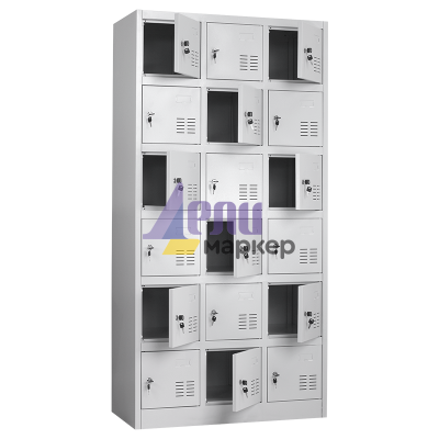 Метален шкаф Carmen CR-1261 JZ - сив