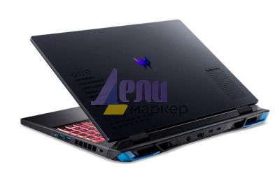 Лаптоп Acer Predator Neo, PHN16-71-983Y, Intel Core i9-13900HX (up to 5.40GHz, 36MB), 16" WQXGA IPS SlimBezel 165Hz, 16GB DDR5 5600MHz, 1024GB PCIe SSD, GeForce RTX 4060 8GB GDDR6, Killer Wi-Fi 6AX 1650i, BT, Micro SD reader, HD cam, Backlit KB, No OS, Bl