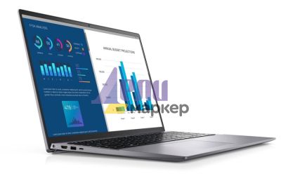 Лаптоп Dell Vostro 5630, Intel Core i7-1360P (18MB Cache, up to 5.00 GHz), 16" FHD+(1920x1200) WVA AG 250 nits, 16GB 4800MHz LPDDR5, 512GB SSD PCIe M.2, Intel Iris Xe Graphics, Cam&Mic, Wi-Fi 6E, BT, Backlit Kb, Win 11 Pro, 3Y PS