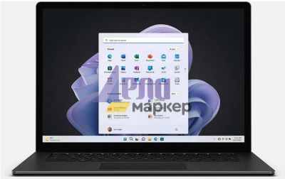 Лаптоп Microsoft Surface Laptop 5, Intel Core i7-1255U processor, 15" (2496 x 1664) PixelSense Display, Intel Iris Xe Graphics, 8GB RAM, 512GB SSD, Windows 11 Home, Black