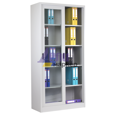 Метален шкаф Carmen CR-1267 L - сив