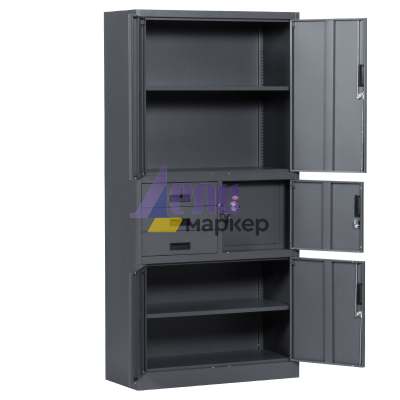 Метален шкаф Carmen CR-1281 Е SAND - графит