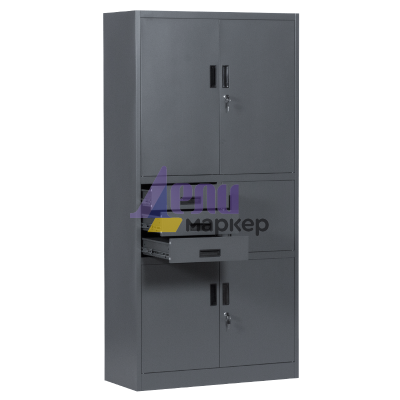 Метален шкаф Carmen CR-1281 Е SAND - графит