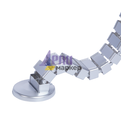 Държач за кабели за бюро Carmen CR-017-S - сив