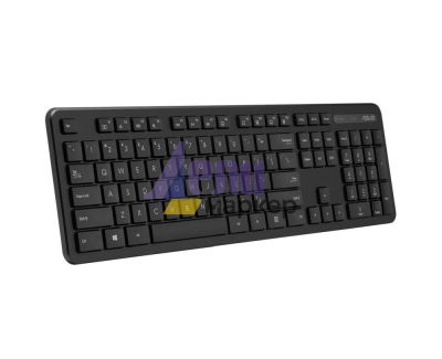 Клавиатура Asus CW100, WIRELESS KEYBOARD+MOUSE, Black