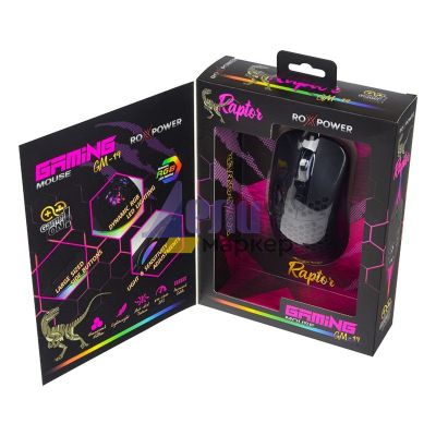 Мишка ROXPOWER RAPTOR GM-19 Оптична, USB, Черна