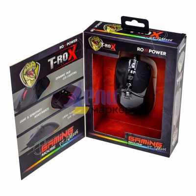 Мишка ROXPOWER T-ROX STGM005 Оптична, USB, Черна