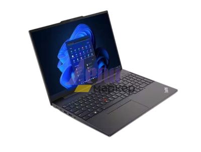 Лаптоп Lenovo ThinkPad E16 G1 Intel Core i5-1335U (up to 4.6GHz, 12MB), 16GB (8+8) DDR4 3200MHz, 512GB SSD, 16" WUXGA (1920x1200) IPS AG, Intel Iris Xe Graphics, WLAN, BT, 1080p&IR Cam, Backlit KB, FPR, 3 cell, Graphite Black, DOS, 3Y