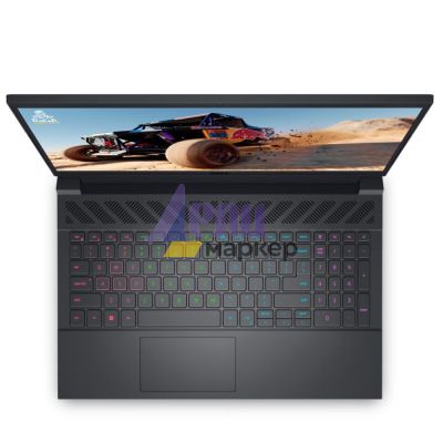 Лаптоп Dell G15 5530, Intel Core i5-13450HX (20 MB cache, 10 core, up to 4.60 GHz), 15.6" FHD (1920x1080) 360Hz, 16GB 2x8GB, DDR5, 4800MHz, 512GB SSD PCIe M.2, GeForce RTX 4050 6GB GDDR6, Wi-Fi 6, BT, Cam & Mic, Backlit Kbd, Ubuntu, 3Y BO