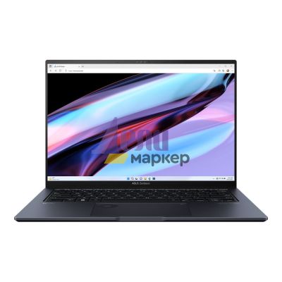 Лаптоп Asus Zenbook Pro OLED UX6404VV-OLED-P941X, INTEL I9-13900H, OLED 14.5" WQXGA+ (2880 x 1800) 16:10, 32GB LPDDR5(16ON BD),1TB SSD, RTX 4060 8GB GDDR6,DIALPAD,Windows 11 Pro, Bag, Tech Black