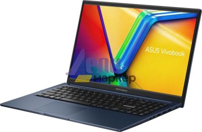 Лаптоп Asus Vivobook X1504VA-NJ857,Intel Core i3-1315U  1.2 GHz (10MB Cache, up to 4.5 GHz, 6 cores, 8 Threads), 15.6" FHD(1920x1080), 16GB (8 GB on BD),512G PCIEG3 SSD, No OS,Quiet Blue