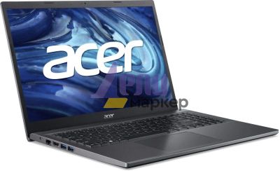 Лаптоп Acer Extensa EX215-55-51E7, Intel Core i5 1235U (up to 4.4GHz, 12MB), 15.6" FHD (1920x1080) IPS SlimBezel AG, Cam&Mic, 16GB DDR4, 512GB SSD PCIe, Intel UMA Graphics, 802.11ax + BT, HDD upgrade kit, No OS, Gray