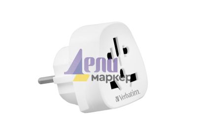 Адаптер Verbatim WTEU-02 World to Europe Travel Adapter Plug