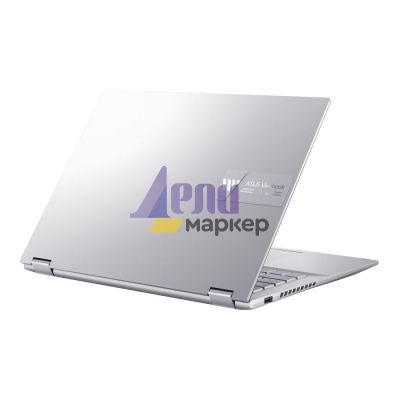 Лаптоп Asus Vivobook S Flip OLED TP3402VA-OLED-KN931X,INTEL I9-13900H, 14" 2.8K (2880 x 1800) OLED 16:10 Touch, DDR4 16GB( 8 ON BD.),1 TB PCIEG3 SSD, Windows 11 Pro , Num Pad,IlimKbd,Cool Silver