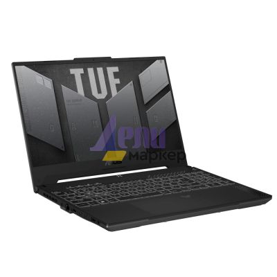 Лаптоп Asus TUF F15 FX507VU-LP139,Inteli7-13620H 2.4 GHz (24M  Cache, up to 4.9 GHz, 10 cores), 15.6" FHD (1080 x 1920) 16:9,144Hz,16GB DDR5 ,1TB PCIe 4.0,RTX 4050 6GB GDDR6, Wi-Fi 6(802.11ax)Backlit Chiclet Keyboard 1-Zone RGB, no OS, Mecha Gray