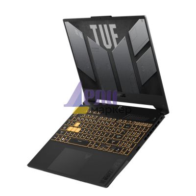 Лаптоп Asus TUF F15 FX507VU-LP139,Inteli7-13620H 2.4 GHz (24M  Cache, up to 4.9 GHz, 10 cores), 15.6" FHD (1080 x 1920) 16:9,144Hz,16GB DDR5 ,1TB PCIe 4.0,RTX 4050 6GB GDDR6, Wi-Fi 6(802.11ax)Backlit Chiclet Keyboard 1-Zone RGB, no OS, Mecha Gray