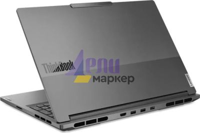 Лаптоп Lenovo ThinkBook 16p G4 Intel Core i7-13700H (up to 5GHz, 24MB), 32GB (16+16) DDR5 5200MHz, 1TB SSD, 16" 3.2K (3200x2000) IPS AG, NVIDIA GeForce RTX 4060/8GB, WLAN, BT, 1080p&IR Cam, Color Calibration, Backlit KB, FPR, Storm Grey, Win11Pro, 3Y