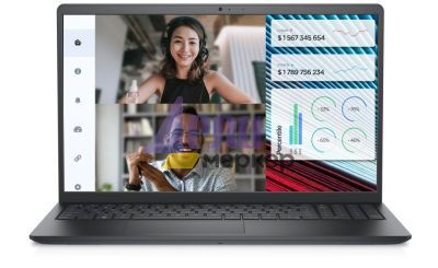 Лаптоп Dell Vostro 3520, Intel Core i3-1215U (10 MB Cache up to 4.40 GHz), 15.6" FHD (1920x1080) AG 120Hz WVA 250nits, 8GB, 1x8GB DDR4, 256GB PCIe M.2, UHD Graphics, HD Cam and Mic, 802.11ac, BG KB, Ubuntu, 3Y PS