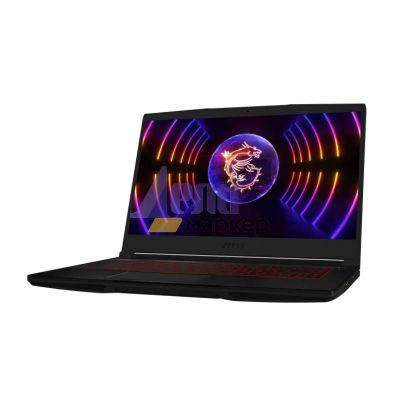 Лаптоп MSI Thin GF63 12VE, i5-12450H (8C/12T, 12 MB, up to 4.40 GHz), 15.6" FHD (1920x1080), 144Hz, IPS-Level, RTX 4050 6GB GDDR6 (Up to 1605MHz), 16GB DDR4 (2x8, 3200MHz), 1TB NVMe SSD Gen4x4, Red Backlit Gaming KBD, NO OS, Black, 1.86 kg