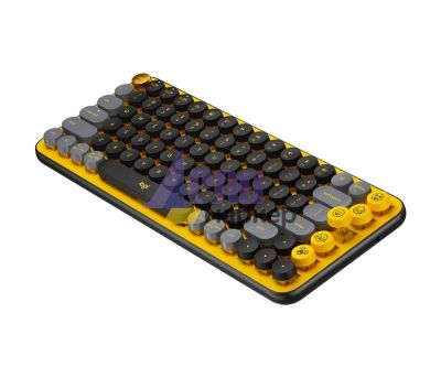 Клавиатура Logitech POP Keys Wireless Mechanical Keyboard With Emoji Keys - BLAST_YELLOW - US INT'L - INTNL