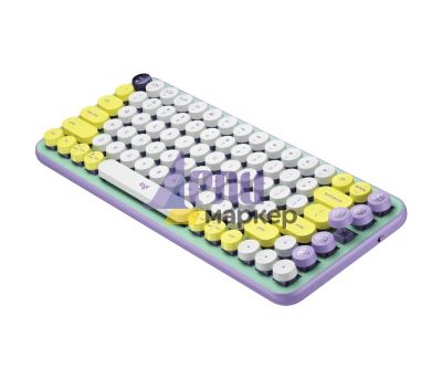 Клавиатура Logitech POP Keys Wireless Mechanical Keyboard With Emoji Keys - DAYDREAM_MINT - US INT'L - INTNL