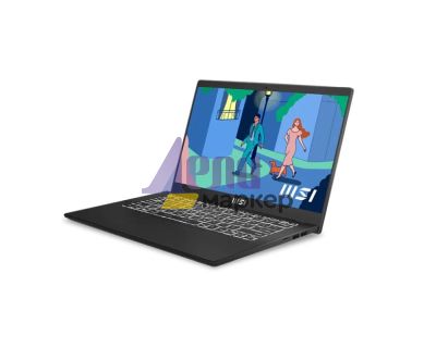 Лаптоп MSI Modern 14 C12MO, 14" FHD (1920x1080), 60Hz, IPS-Level, i3-1215U (6C/8T, up to 4.40 GHz, 10 MB), 16GB Onboard DDR4 3200, 512GB NVMe PCIe Gen3x4, Intel UHD Graphics, WiFi 6, NO OS, (fTPM) 2.0, Single backlight KB(White), Classic Black, 1.4 kg