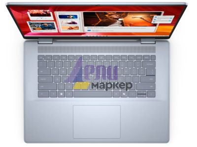 Лаптоп Dell Inspiron 7640, Intel Core Ultra 7 155H (24MB cache, 16 cores, up to 4.8 GHz), 16.0" 16:10 2.5K (2560x1600) AG 300nits WVA, 16GB, 2x8GB, LPDDR5X, 6400MT/s, 1TB M.2 PCIe NVMe, Intel Arc Graphics, Cam and Mic, Wi-Fi 6E, Backlit kbd, Win 11 Home,