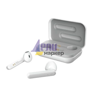 Слушалки TRUST Primo Touch Bluetooth Earphones White