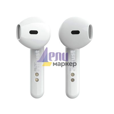 Слушалки TRUST Primo Touch Bluetooth Earphones White