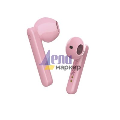 Слушалки TRUST Primo Touch Bluetooth Earphones Pink