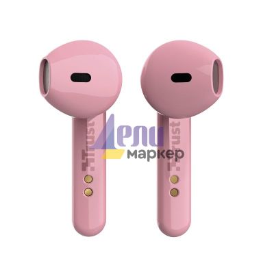 Слушалки TRUST Primo Touch Bluetooth Earphones Pink