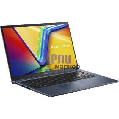 Лаптоп Asus Vivobook M1502YA-BQ018, AMD Ryzen R7-7730U, 15.6 "FHD (1920X1080) 16:9,16GB DDR4 (8 GB on BD),1TB SSD,Backlit Keyboard , NO OS, Quiet Blue