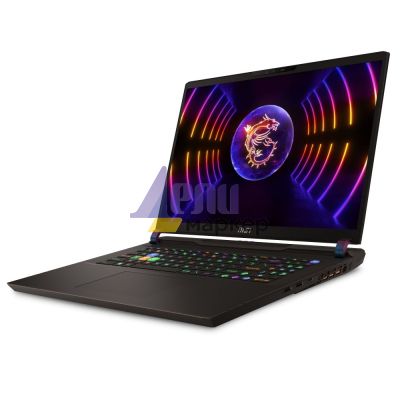 Лаптоп MSI Vector GP78 HX 13VH, i9-13980HX (24C/32T, 36 MB, up to 5.60 GHz), 17" QHD+ (2560x1600), 240Hz, 100% DCI-P3 IPS-level, RTX 4080 12G GDDR6 w/MUX, 32GB DDR5 (2x16GB 5600), 1TB NVMe SSD, HM770, WiFi 6E, Per-Key RGB KBD by SteelSeries, Windows 11 Ho