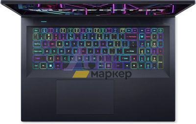 Лаптоп Acer Predator Neo PHN18-71-96ML, Intel Core i9-14900HX (up to 5.70GHz, 36MB), 18" WQXGA (2560x1600) IPS 165Hz, 16GB DDR5 5600MHz, 1024GB PCIe NVMe SED SSD, RTX 4070 8GB GDDR6, Wi-Fi 6 AX INTEL Killer, BT, HDcam+mic, RGB-backlit Kb, Black, No OS