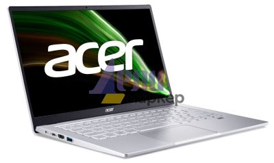 Лаптоп Acer Swift 3, SF314-43-R0W7, AMD Ryzen 7 5700U (1.8GHz up to 4.3GHz, 12MB) 14" IPS FHD ComfyView (1920x1080), 16GB DDR4, 512GB PCIe SSD, AMD Radeon, WiFi 6AX+BT, HD Cam, FPR, Silver, No OS