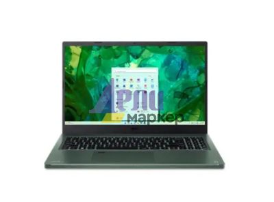Лаптоп Acer Vero AV15-53P-56U4, Core i5-1335U, (3.4GHz up to 4.6Ghz, 12MB), 15.6" FHD IPS SlimBezel ( 1920 x 1200), 1*16GB LPDDR5, 512GB PCIe NVMe SSD, Intel UMA, FHD USB camera with shutter + mic, FPR, Wi-Fi 6E, BT, KB, No OS, Green