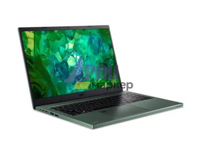 Лаптоп Acer Vero AV15-53P-56U4, Core i5-1335U, (3.4GHz up to 4.6Ghz, 12MB), 15.6" FHD IPS SlimBezel ( 1920 x 1200), 1*16GB LPDDR5, 512GB PCIe NVMe SSD, Intel UMA, FHD USB camera with shutter + mic, FPR, Wi-Fi 6E, BT, KB, No OS, Green
