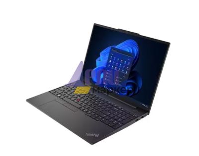 Лаптоп Lenovo ThinkPad E16 G1 AMD Ryzen 7 7730U (2.0GHz up to 4.5GHz, 16MB), 24GB(8+16) DDR4 3200MHz, 1TB SSD, 16" WUXGA (1920x1200) IPS AG, AMD Radeon Graphics, WLAN, BT, 1080p&IR Cam, Backlit KB, FPR, 3 cell, Graphite Black, DOS, 3Y